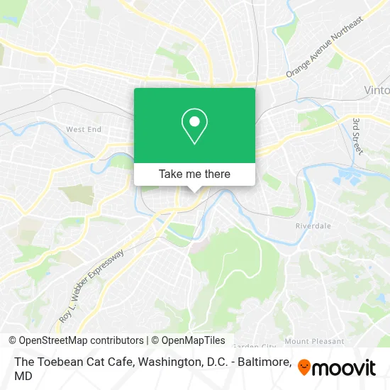The Toebean Cat Cafe map