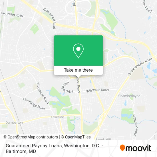 Guaranteed Payday Loans map