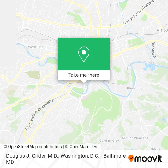 Douglas J. Grider, M.D. map