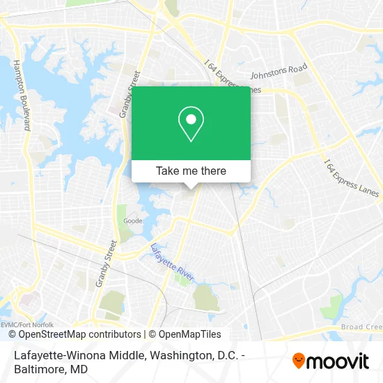 Lafayette-Winona Middle map
