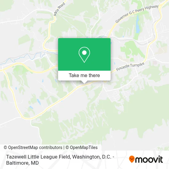Tazewell Little League Field map