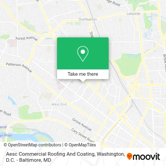 Aesc Commercial Roofing And Coating map