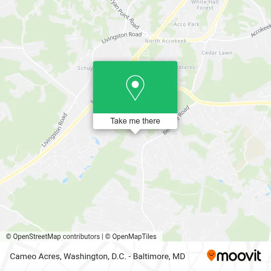 Cameo Acres map