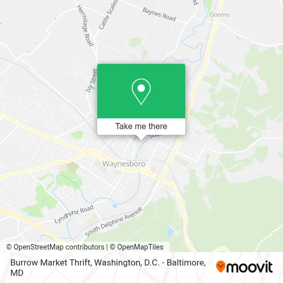Burrow Market Thrift map