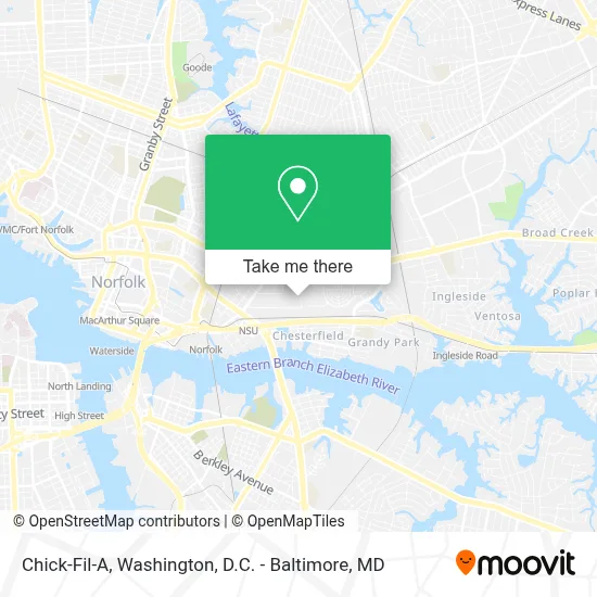 Chick-Fil-A map