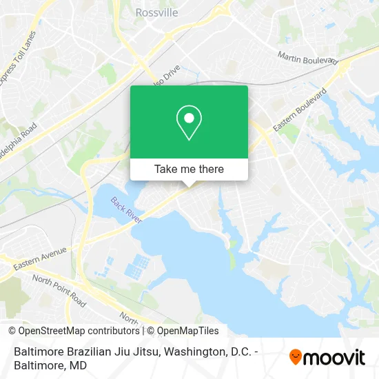 Baltimore Brazilian Jiu Jitsu map