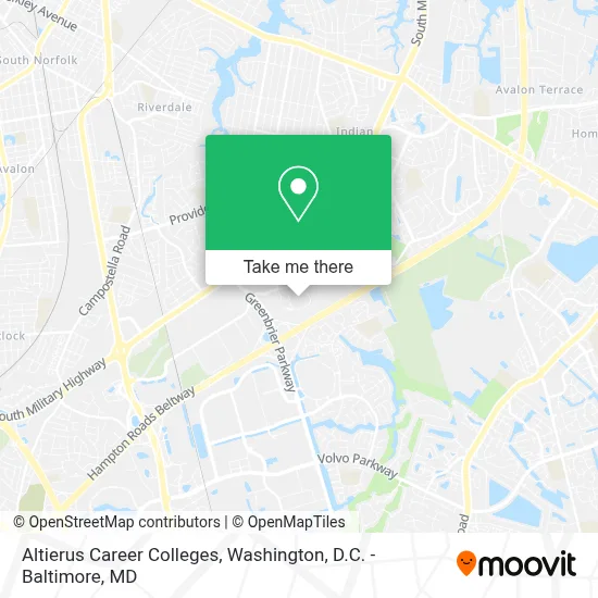Altierus Career Colleges map