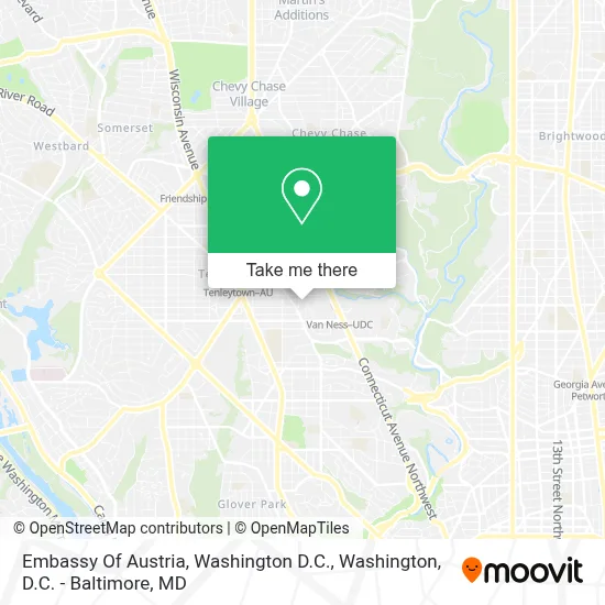 Embassy Of Austria, Washington D.C. map
