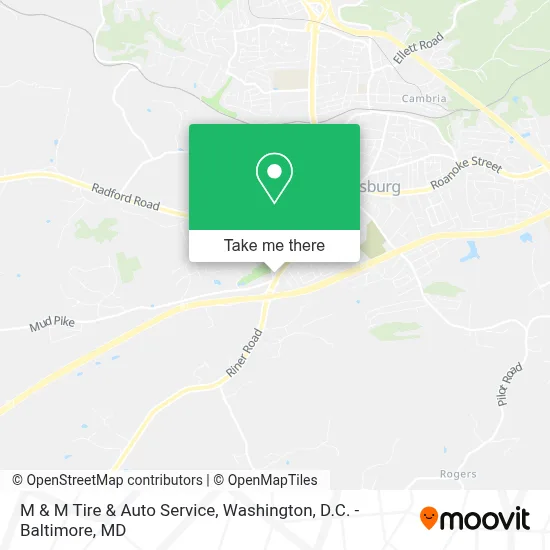 M & M Tire & Auto Service map