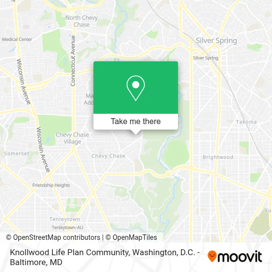 Knollwood Life Plan Community map