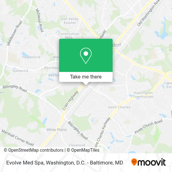 Evolve Med Spa map