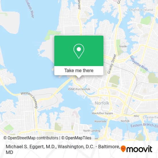 Michael S. Eggert, M.D. map