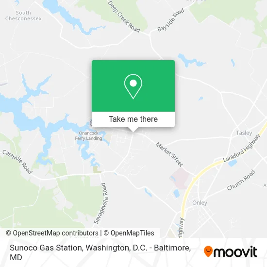 Sunoco Gas Station map