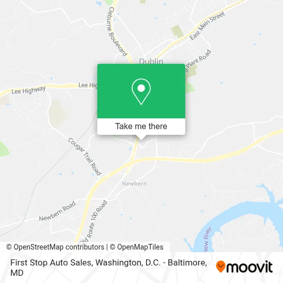 First Stop Auto Sales map