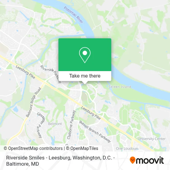 Riverside Smiles - Leesburg map