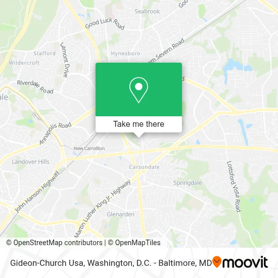 Gideon-Church Usa map