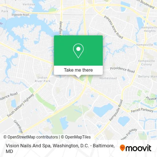 Vision Nails And Spa map