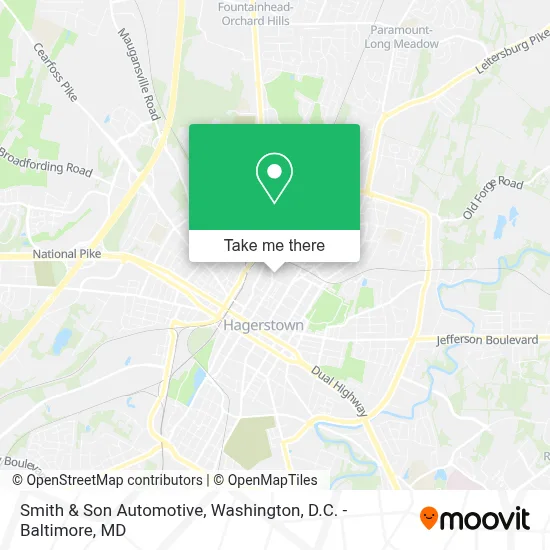 Smith & Son Automotive map
