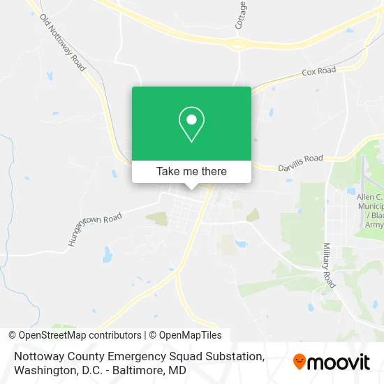 Nottoway County Emergency Squad Substation map