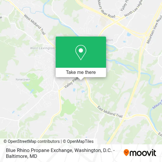 Blue Rhino Propane Exchange map
