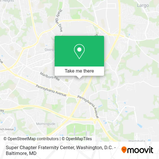 Super Chapter Fraternity Center map