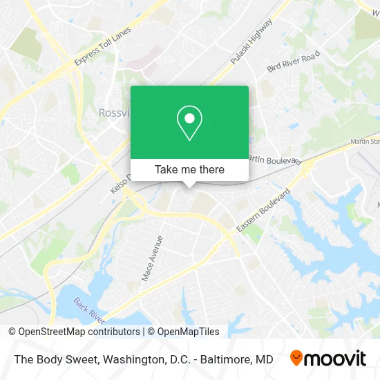 The Body Sweet map