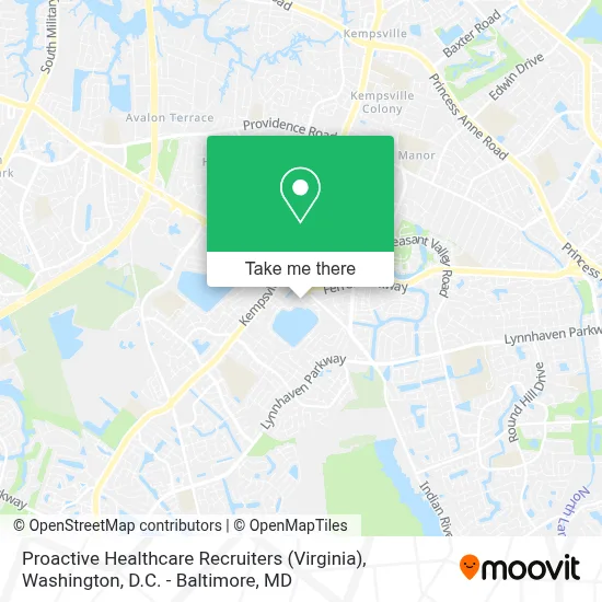 Proactive Healthcare Recruiters (Virginia) map