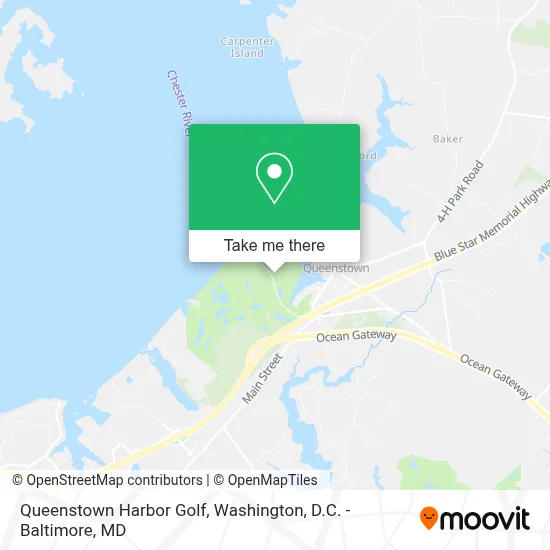 Queenstown Harbor Golf map