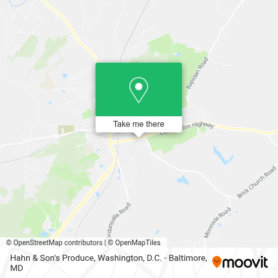 Hahn & Son's Produce map