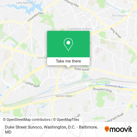 Duke Street Sunoco map