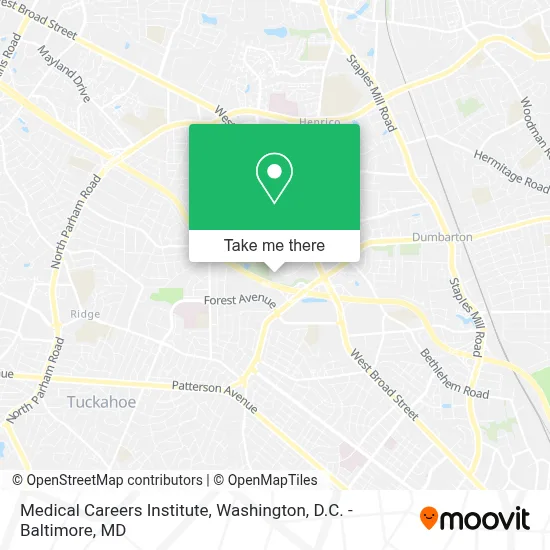 Medical Careers Institute map