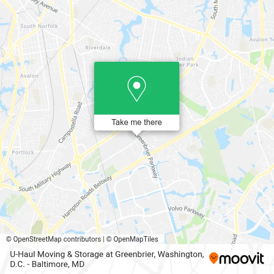 U-Haul Moving & Storage at Greenbrier map