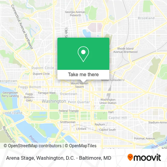 Arena Stage map