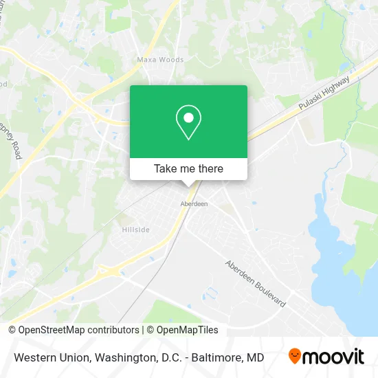 Western Union map