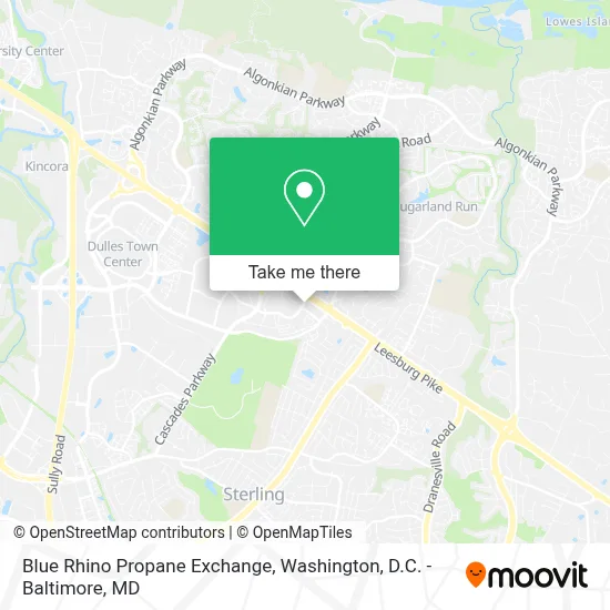Blue Rhino Propane Exchange map