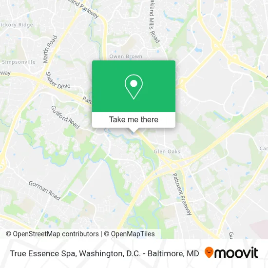 True Essence Spa map
