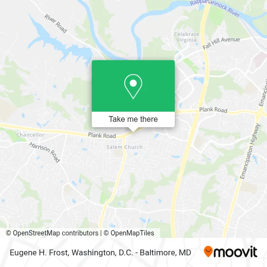 Eugene H. Frost map
