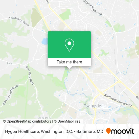 Hygea Healthcare map