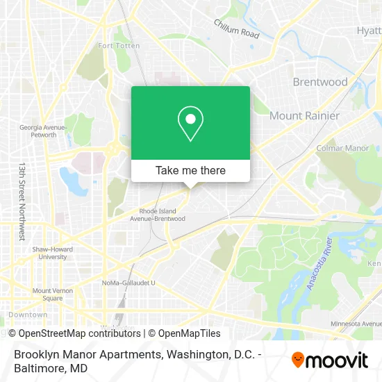 Brooklyn Manor Apartments map