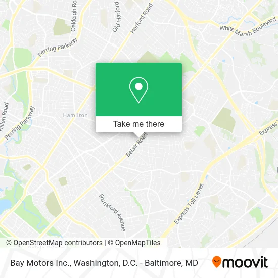 Bay Motors Inc. map