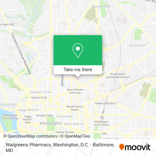 Walgreens Pharmacy map