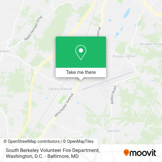 South Berkeley Volunteer Fire Department map