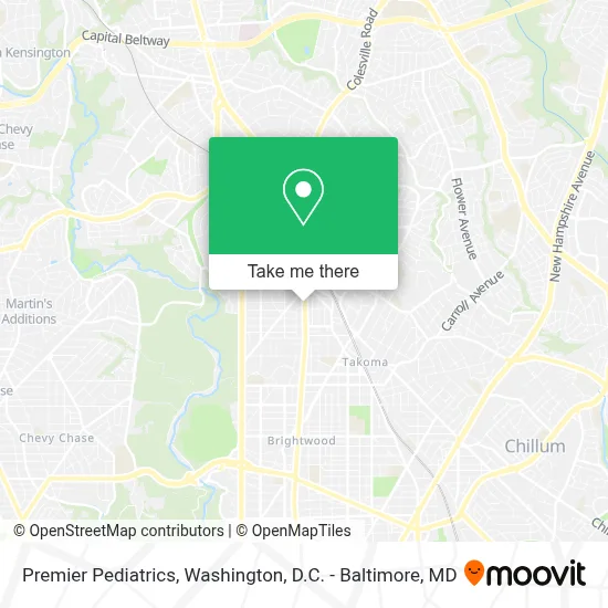 Premier Pediatrics map