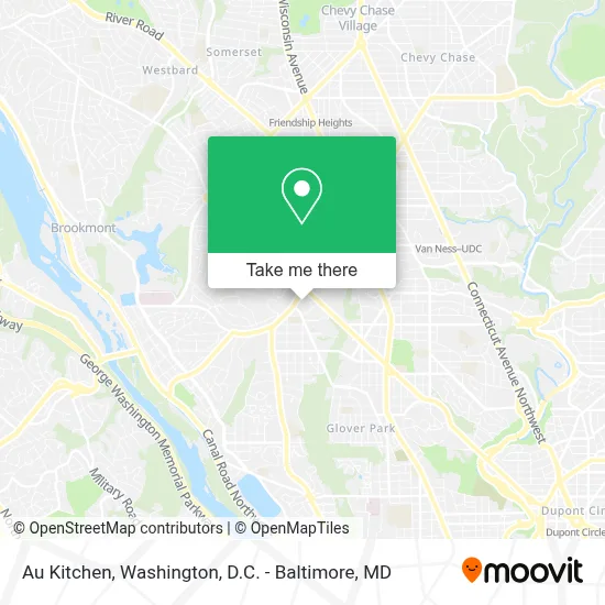 Au Kitchen map