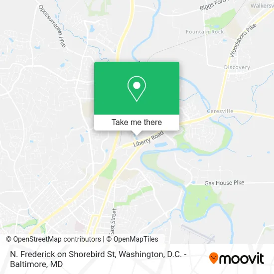 N. Frederick on Shorebird St map