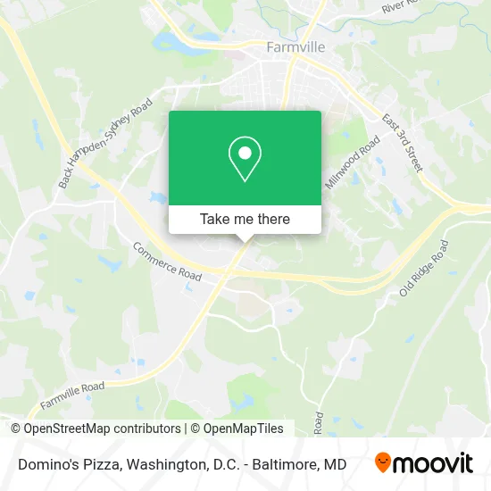 Domino's Pizza map