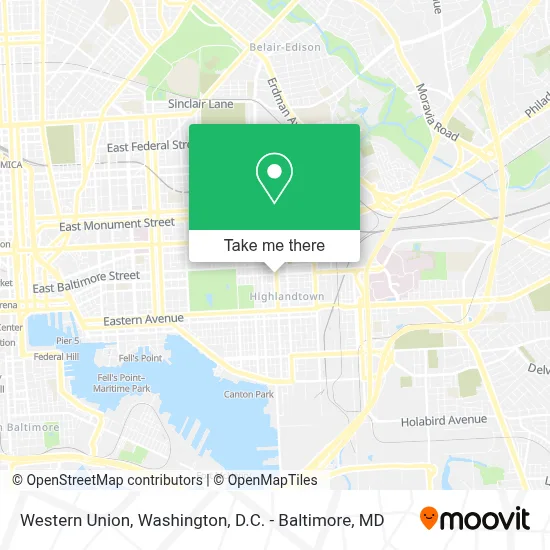 Western Union map