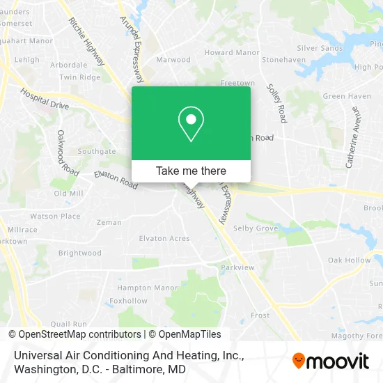 Universal Air Conditioning And Heating, Inc. map