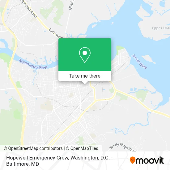 Hopewell Emergency Crew map