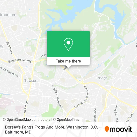 Dorsey's Fangs Frogs And More map